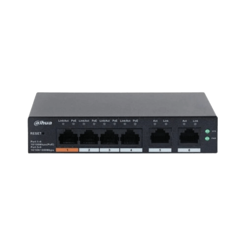 DAHUA SWITCH 6 PORT , 4X POE PORTS , CLOUD MANAGED