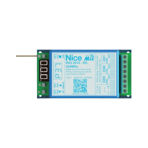 ET 3 CHANNEL RECEIVER ROLLING CODE 27 LOCATIONS 434MHZ