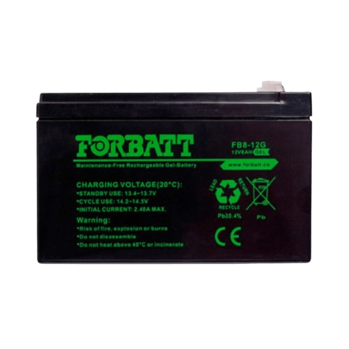 BATTERY - 8A/H RECHARGEABLE 12V GEL