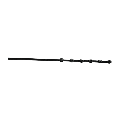 NEMTEK SQUARE TUBING 6 WIRE STRAIGHT BLACK POWDER COATED BRACKET