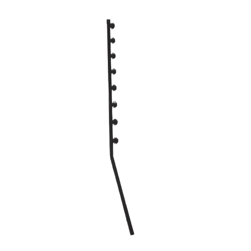 NEMTEK SQUARE TUBING 8 WIRE ANGLED BLACK POWDER COATED BRACKET