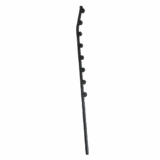 NEMTEK SQUARE TUBING 8 WIRE GOLF POLE BLACK POWDER COATED BRACKET