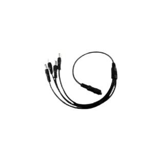 DC JACK WITH 100MM RIPCORD POWER LEAD WITH 4 DC JACK LEADS