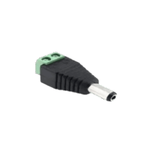 DC MALE JACK PLUG WITH CONNECTOR BLOCK