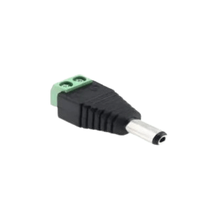 DC MALE JACK PLUG WITH CONNECTOR BLOCK